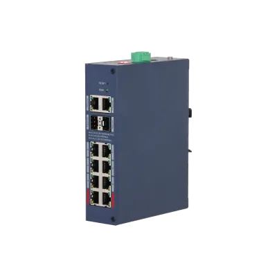 12-Port Cloud Managed Hardened Gigabit Switch with 8-Port PoE