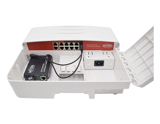 WITEK OUTDOOR WATERPROOF POE SWITCH