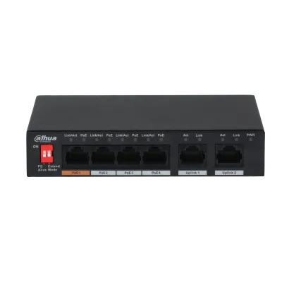 6-Port 10/100Mbps Unmanaged Desktop Switch with 4 PoE Ports