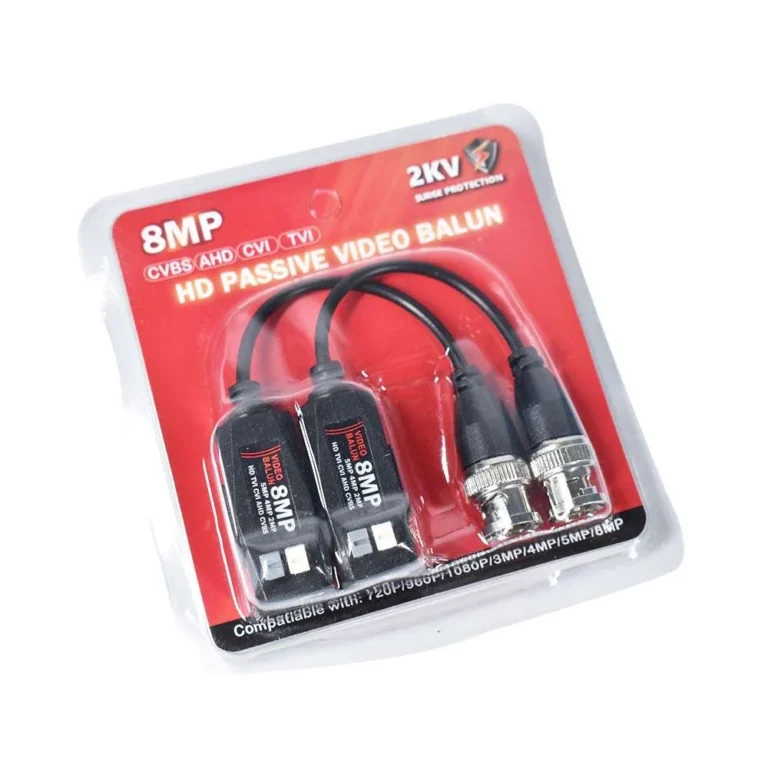 8MP/4K Passive Video Balun Push-type